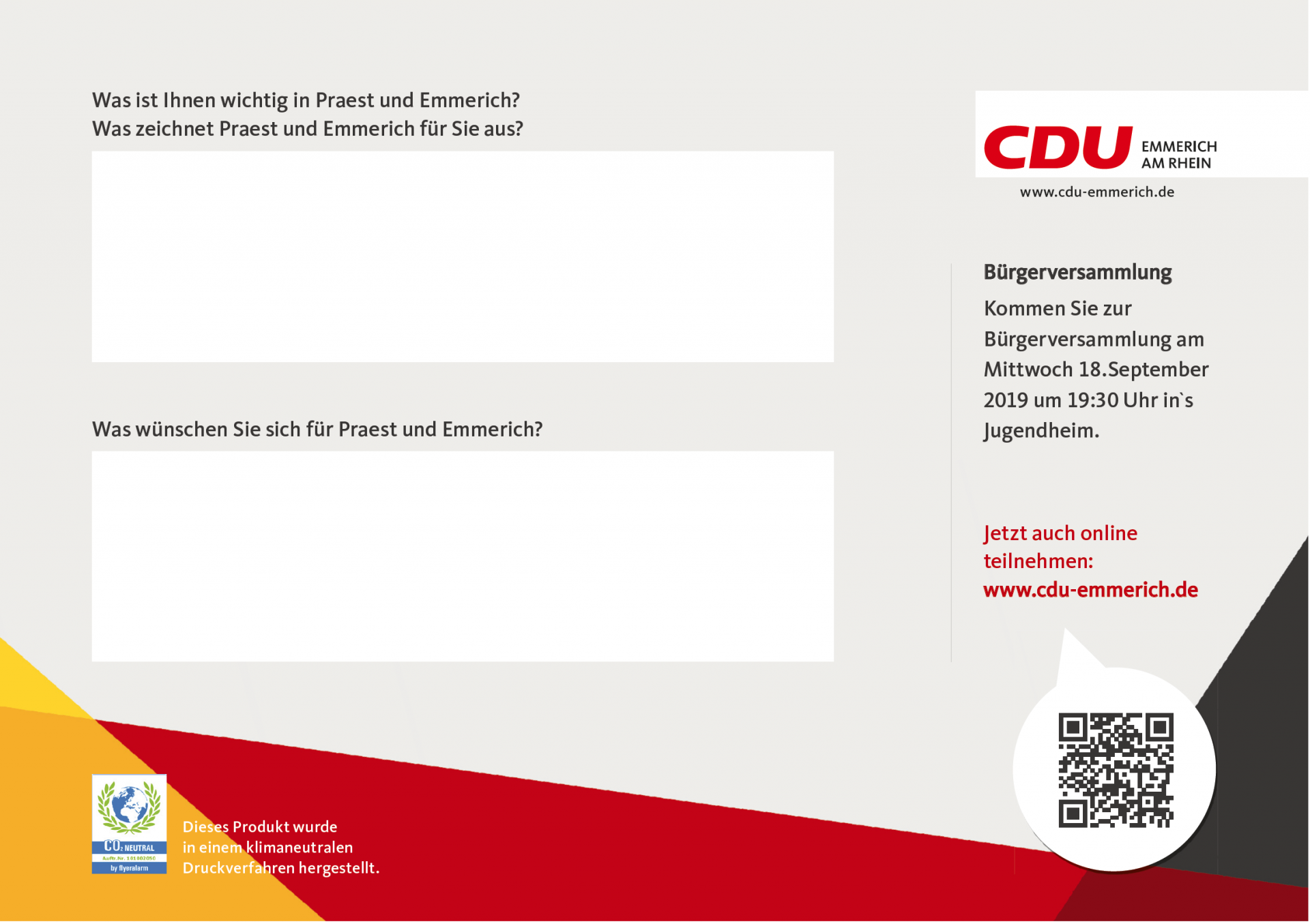 CDU in Emmerich Praest